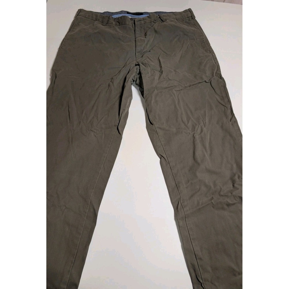 Banana‎ Republic Men's Gavin Relaxed Straight Chino Pants 38x32 Olive Khaki